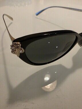 Versace Black & Gold Sunglasses 4351-B 55-16 140 3N